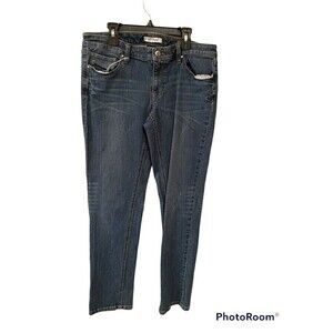 Whitehouse Blackmarket Stright Leg Denim Destressed. Sz.6